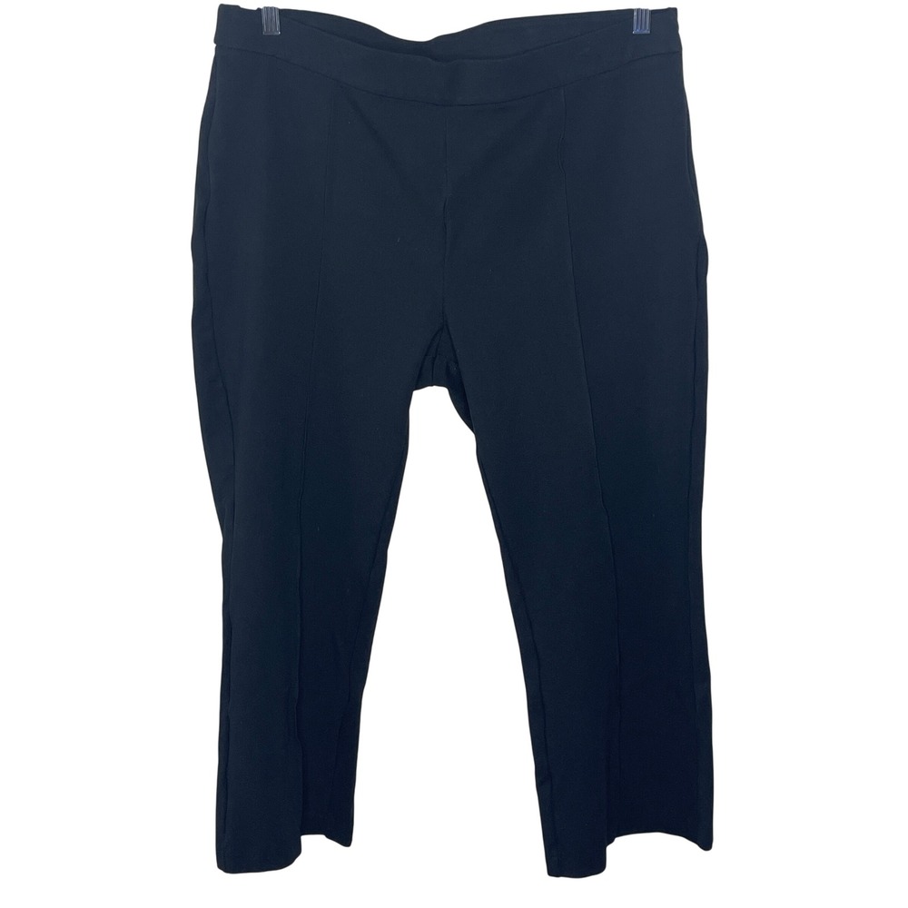 J. Crew Black Elastic Waist‎ Cropped Pants Style BY574 Size 18